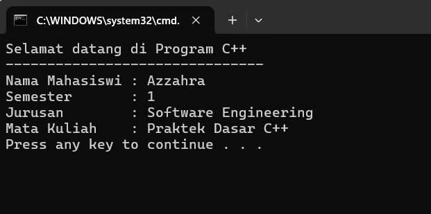 Output Latihan 1