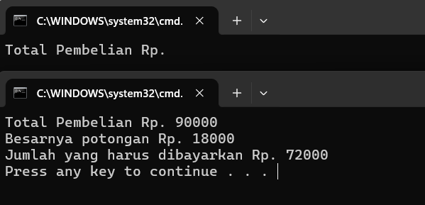 Output Latihan 10