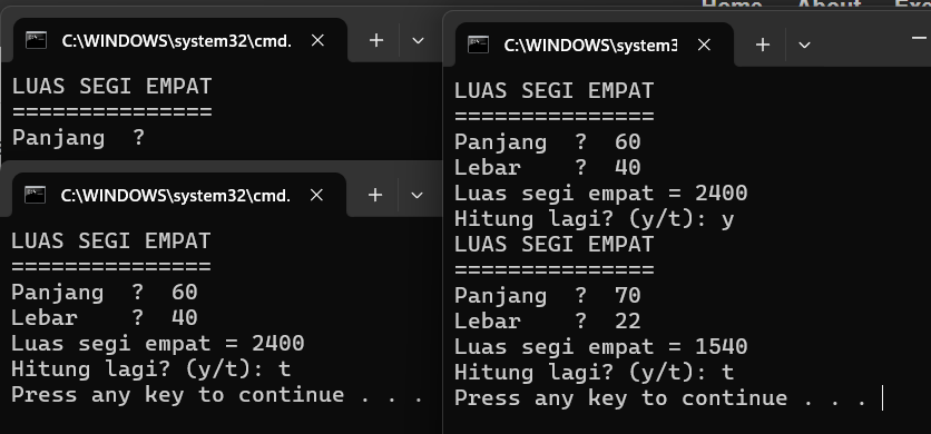 Output Latihan 18