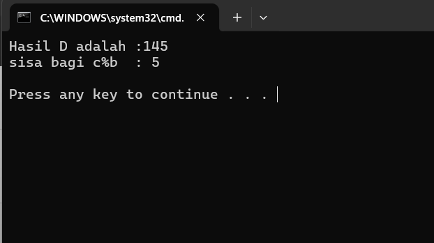 Output Latihan 6